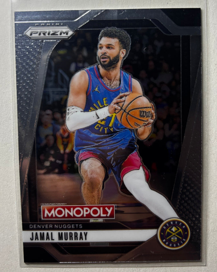 Jamal Murray Panini Prizm Monopoly Denver Nuggets basketball card in a clear sleeve